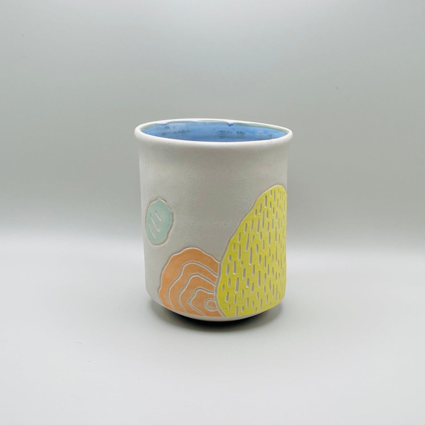 Hand Carved Pastel Cup