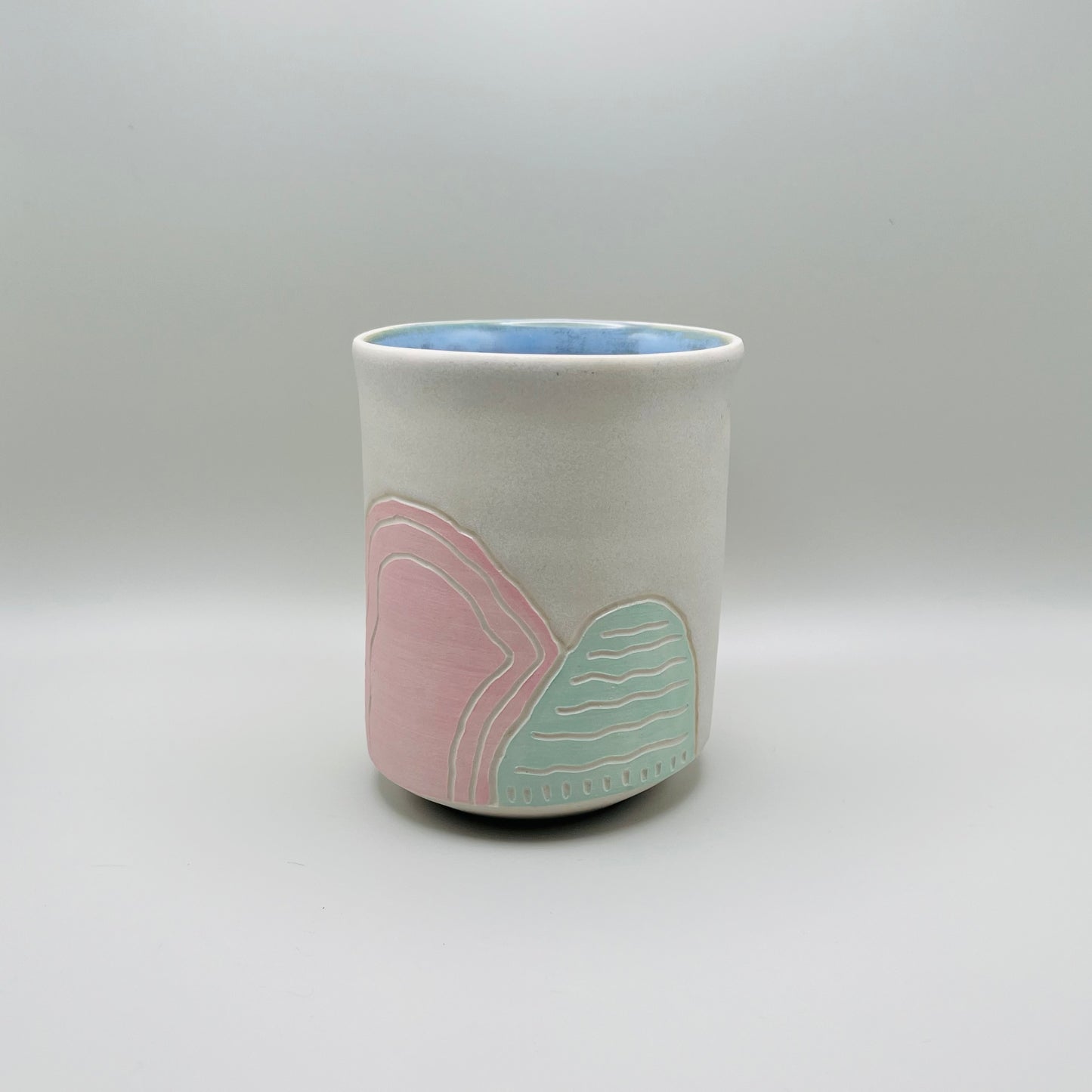 Hand Carved Pastel Cup