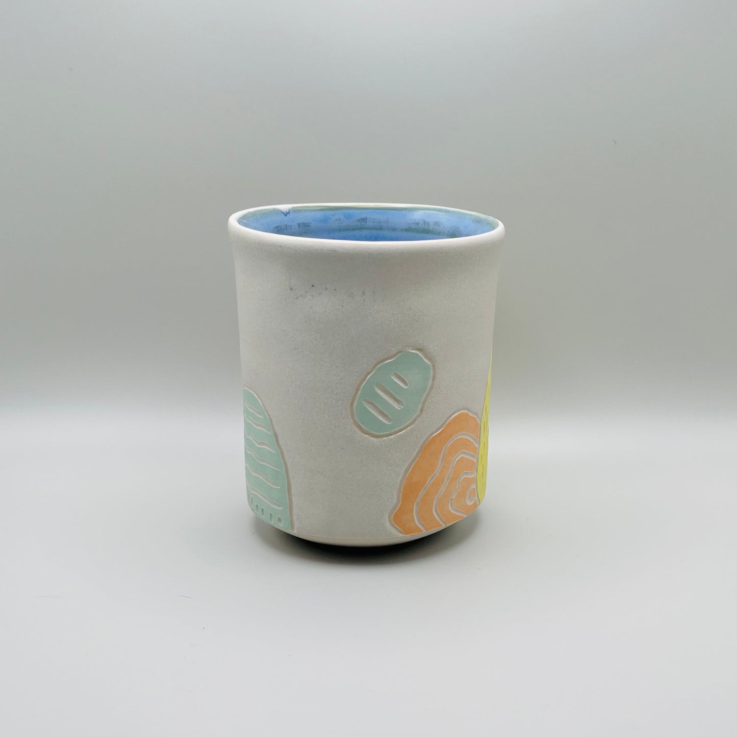 Hand Carved Pastel Cup